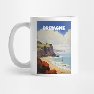 Bretagne - Affiche Vintage - Breton - Bzh - Breizh Mug